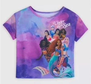 NWT New With Tags Disney Princess Little Mermaid  Shirt sz 14 155-165 Watercolor - Picture 1 of 4