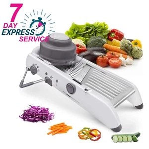 18 Types Adjustable Mandoline Slicer Stainless Steel Vegetable Julienne Grater - Picture 1 of 10