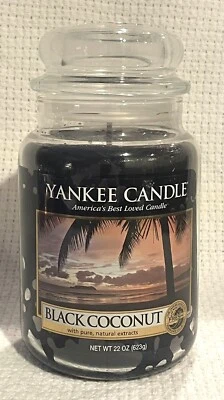 Yankee Candle Fresh BLACK COCONUT Jar/ Candle 22 Oz - Image 1 of 4