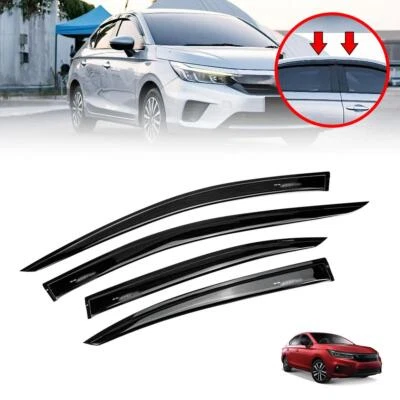 FITS HONDA CITY SEDAN 2019-2022 WINDSHIELD RAIN VISOR SUN GUARD COVER BLACK - Image 1 of 4
