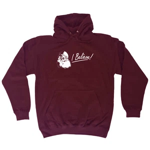 Believe Santa Christmas - Novelty Mens Womens Clothing Funny Gift Hoodies Hoodie - Bild 1 von 10