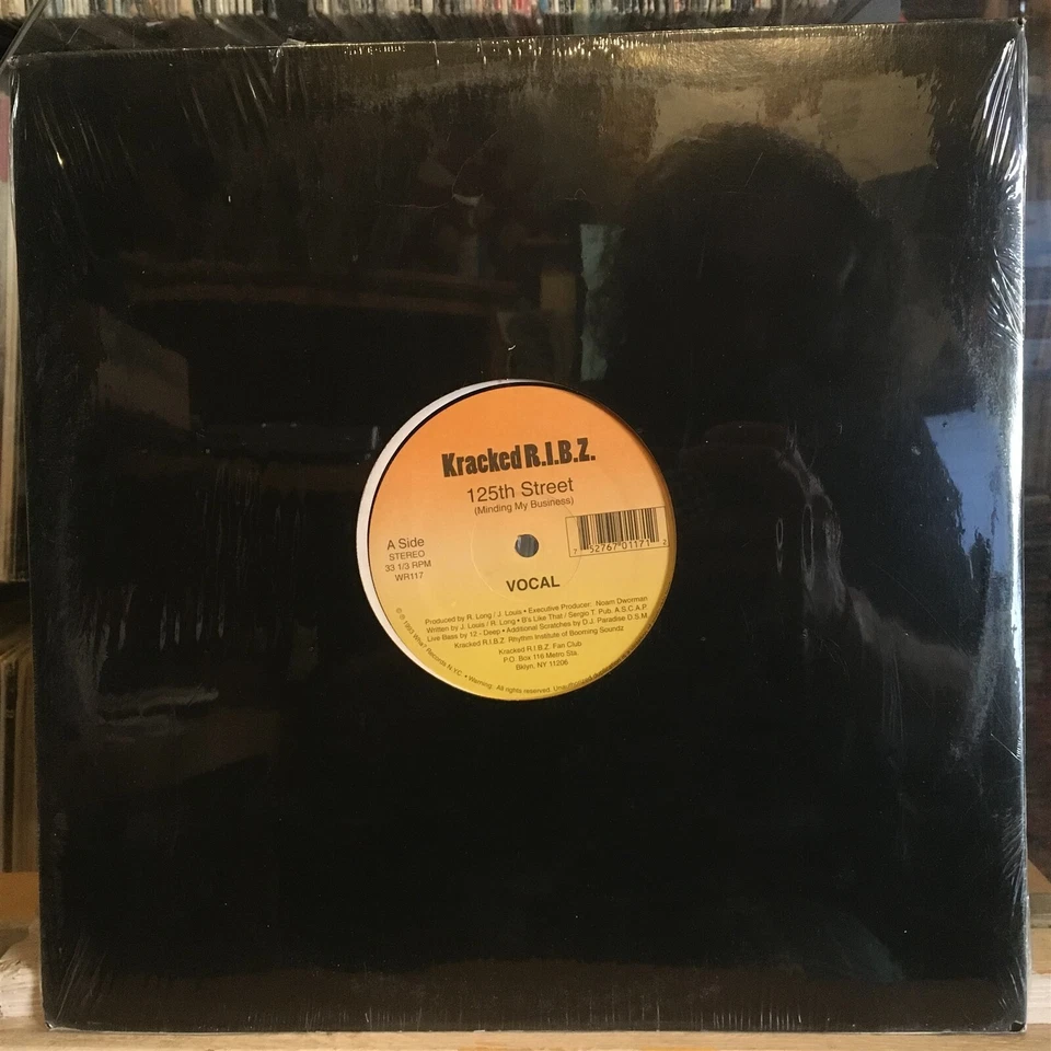 [RAP]~SEALED 12"~KRACKED R.I.B.Z.~125th Street (Minding My Business)~[1993~WHA?] - Image 1 of 3