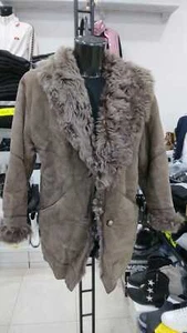 Montón Shearling Dibi Mujer Marrón En Piel Verdadera Talla 44 MON 913 LZ - Imagen 1 de 9