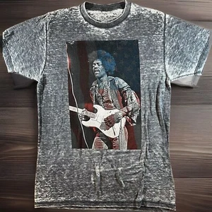JIMI HENDRIX T-Shirt Adult Medium Gray Space Dyed Crosstown Traffic Graphic Band - Picture 1 of 6