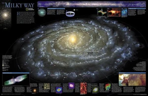 Milky Way Reference Galaxy Image Movie Poster 24inx36in - Picture 1 of 1