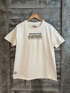 Primitive Demon Slayer Zenitsu Agatsuma White T Shirt Men’s SZ M Good Condition - Picture 1 of 13