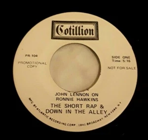 JOHN LENNON on Ronnie Hawkins Short Rap / Long Rap 7" 45 RPM Vinyl Promo NM 1970 - Picture 1 of 4