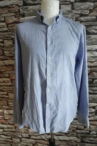 Lindbergh White Men's Shirt With Cotton Stretch, Blue Size XL - Picture 1 of 8