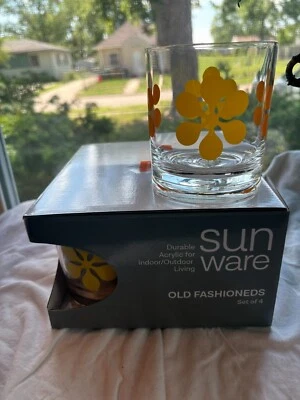 DESTIONATION PSP Sunware "ModFest" collection Old Fashioned Acrylic Drinkware - Image 1 of 2