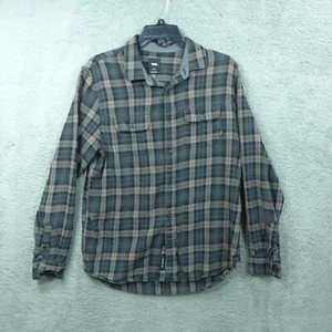 Vans Classic Fit Black Flannel Long Sleeve Button Up Shirt Men's Size Small - Picture 1 of 9