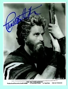 Charlton Heston - Die zehn Gebote Film - handsigniertes signiertes FOTO - Bild 1 von 1