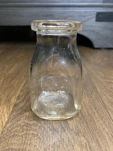 Vintage Embossed Small Milk Bottle Squared Half Pint 152 SS - Picture 1 of 12