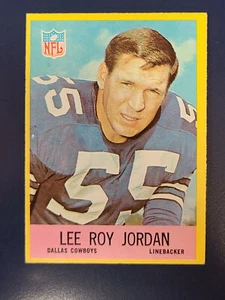 Tarjetas de fútbol americano Philadelphia 1967 #54 Lee Roy Jordan RC Dallas Cowboys - Imagen 1 de 2