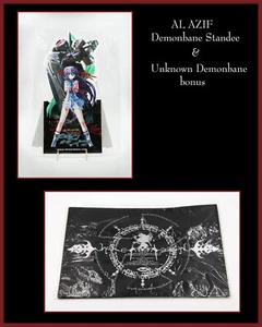 Al-Azif Demonbane Standee and Demonbane merch - Picture 1 of 3
