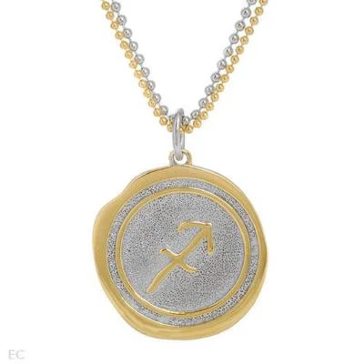 Collar Horóscopo Sagitario en Chapado en Oro 14K/925 Plata 18" Foto 1 de 2