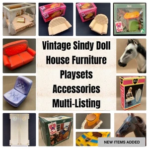 Muebles y accesorios vintage para casa de muñecas Sindy juguetes de pedigrí listado múltiple - Imagen 1 de 23