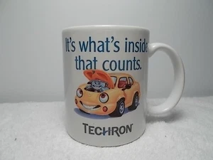 Vtg Chevron With Techron Gas It's What's Inside That Counts Coffee Tea Cup Mug - Picture 1 of 7