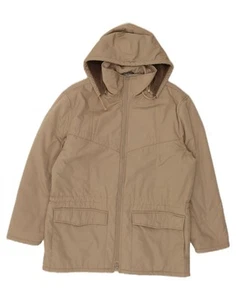 ACTIVE Mens Hooded Bomber Jacket IT 54 2XL Beige Polyester CQ20 - Picture 1 of 4