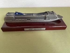 MSC Musica Modell massiv Cruise Kreuzfahrtschiff Kreuzfahrt riesig ca. 24,5cm - Imagen 1 de 6