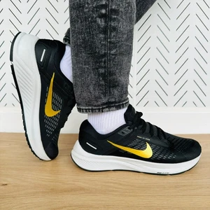 ❤️❤️Nike Air Zoom Structure 24 Sz 7.5 Womens Shoes Running Black Gold DA8570-003 - Picture 1 of 13