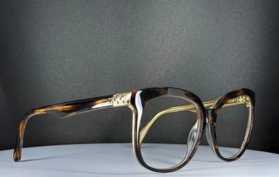 VTG VERA WANG V426 Brown Tortoise Womens Round Full Rim Eyeglasses FRAMES ONLY - Image 1 of 4