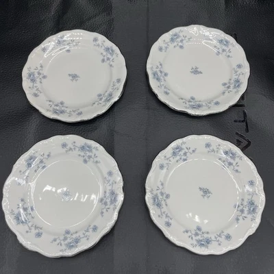 "Plato de pan o postre guirnalda azul Johann Haviland de colección 6"" - Juego de 4 piezas" Foto 1 de 4