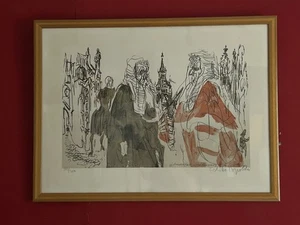 Feliks Topolski “Westminster Hall reopening of the Law Courts signed Ltd edition - Picture 1 of 11