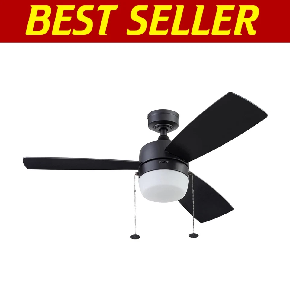 Elegant Barcadero Ceiling Fan with Light - 44 Inch, 3 Blades for Modern Living - Image 1 of 4