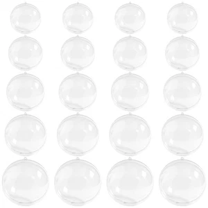  20 Piezas Bolas Decorativas Transparentes Adornos Transparentes para Artesanías Rellenables - Imagen 1 de 12