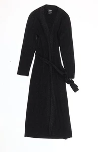 DKNY Women's Black Midi Wrap Dress Size 12 - Picture 1 of 12