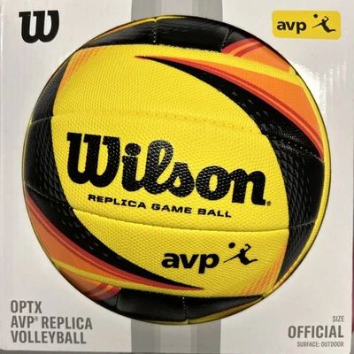 Wilson OPTX AVP Réplica Voleibol - Talla Oficial Exterior Amarillo/Negro/Rojo Nuevo Foto 1 de 4