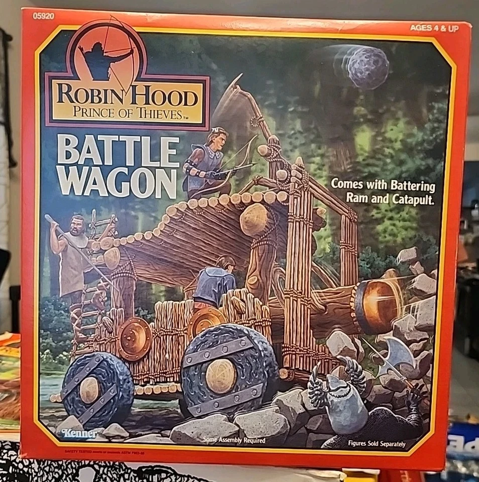 Kenner 1991 Robin Hood Príncipe de los Ladrones Película Vagón de Batalla Vehículo Sellado ¡Nuevo! Foto 1 de 4