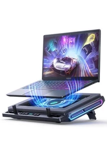 llano V10 Gaming Laptop Cooler, RGB Laptop Cooling Pad Stand with Powerful 4.... - Picture 1 of 7