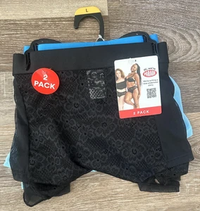 Ropa interior corta Parade de encaje para niños malla azul + negro patrón floral para niños grande - Imagen 1 de 3