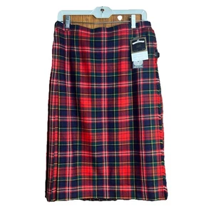 James PringleNEW Weavers Skirt Kilt Size 16 UK Size Plaid Wool Macpherson Clan - Picture 1 of 8