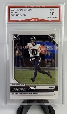 2024 Panini Instant Bo Nix Denver Broncos Rookie Card #1/2144 Gem Mint 10! - Image 1 of 2