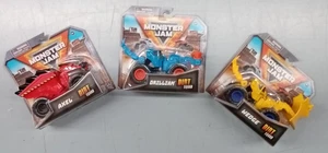 Neu Menge 3 Monster Jam Dirt Squad Drilliam, Wedge und Axel kostenloser Versand - Bild 1 von 6