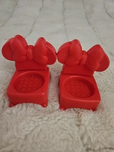2 Fisher Price Little People Mickey Mouse  & MINNIE CHAIR House replacement lot - Picture 1 of 6
