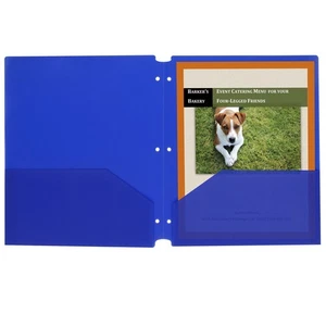 C-line Products Zwei Taschen Schwer Poly Portfolio Ordner mit Dreiloch - Bild 1 von 2