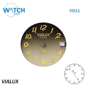 Reloj suizo original vintage Vialux código esfera #VI011# hecho en suiza - Imagen 1 de 3