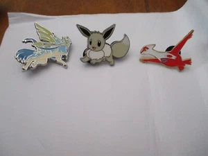 Pokemon Collector Pins - Assorted Lot 3 eevee zacian latias - Picture 1 of 2