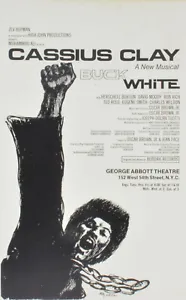  Cassius Clay (Muhammad Ali ) Broadway Poster 1969 Big Time Buck White 12" x 18" - Picture 1 of 1