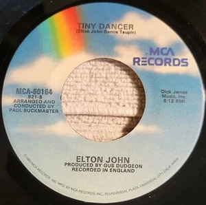 Elton John "Tiny Dancer / Razor Face" VG+ !! TINY DANCER !! - Picture 1 of 3
