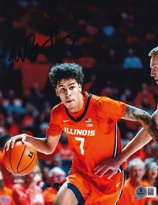 WILL RILEY signed (ILLINOIS FIGHTING ILLINI) basketball 8X10 BECKETT BR32992 - Picture 1 of 1