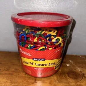 Learning Resources Link N Learn Links 4 colori nuovo sigillato - Foto 1 di 6