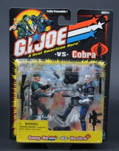 Hasbro GI Joe vs Cobra Gung-Ho vs Destro 2002 confezione da 2 nuovo sigillato MOC - Foto 1 di 3