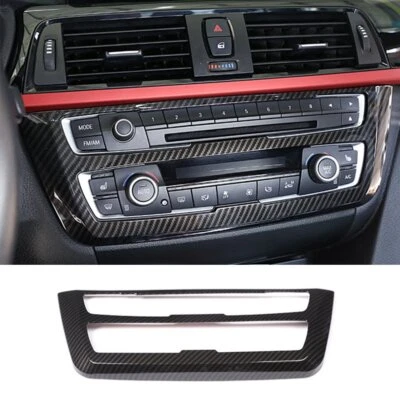 Carbon Fiber ABS AC Control CD Cover For BMW M3 M4 F80/82 2014~19 3 4 series F30 Foto 1 de 4
