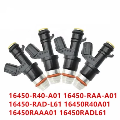 4x FUEL INJECTORS Compatible Acura ILX TSX / Honda Accord Civic CR-V 2.4L - Image 1 of 3