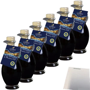 Leverno Aceto Balsamico Di Modena mit fruchtiger Süße 6er 6x250ml Flasche usy - Bild 1 von 4
