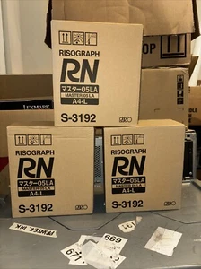 NEW Risograph S-3192 A4-L Paper Master Rolls 05LA For RN 2000, RN 2030, RN 2130 - Zdjęcie 1 z 4